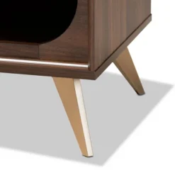 Dena Wood And Gold TV Stand For TVs Up To 60" Walnut - Baxton Studio 13 Dena Wood And Gold TV Stand For TVs Up To 60" Walnut - Baxton Studio -Outlet Baxton Studio Store GUEST 2382858c 04c5 427c 9129 5574fc72470b