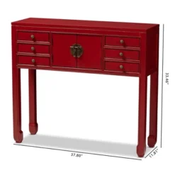 Melodie 6 Drawer Console Table Red - Baxton Studio 16 Melodie 6 Drawer Console Table Red - Baxton Studio -Outlet Baxton Studio Store GUEST 24f0ca8c e396 4526 a173 28434ec07979