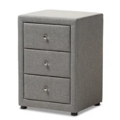 Tessa 3 Drawer Nightstand - Baxton Studio -Outlet Baxton Studio Store GUEST 2597bd24 ccda 419d 93fa 72ce70ece3bc