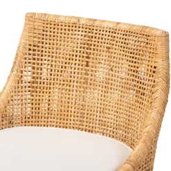 Bella Rattan Counter Stool Natural Brown/White - Baxton Studio -Outlet Baxton Studio Store GUEST 259ce093 f7a4 4dc2 81ad 4d4ebc6b8189