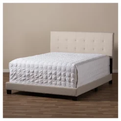 Full Brookfield Modern And Contemporary Fabric Upholstered Grid Tufting Bed - Baxton Studio -Outlet Baxton Studio Store GUEST 25df1d7a 1890 4d0d b14a 01ff34d3005b