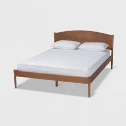 Leanora Wood Platform Bed Ash Walnut - Baxton Studio -Outlet Baxton Studio Store GUEST 264e9551 8fe8 47d9 9efc 95e9583f545d