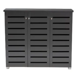 3 Door Adalwin Wooden Entryway Shoe Storage Cabinet Gray - Baxton Studio 16 3 Door Adalwin Wooden Entryway Shoe Storage Cabinet Gray - Baxton Studio -Outlet Baxton Studio Store GUEST 268b5256 d9b1 4755 816d 7ae4c0710e1c