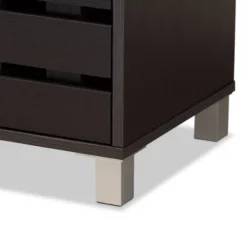 2 Door Ernest Brown Wood Shoe Storage Cabinet Dark Brown - Baxton Studio -Outlet Baxton Studio Store GUEST 26e19e47 e28f 4334 961a cb503190c2a3