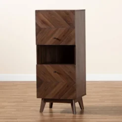 Hartman Wood Storage Cabinet Walnut Brown - Baxton Studio -Outlet Baxton Studio Store GUEST 27643ccc 1a0c 4173 9390 4e0e713445b1