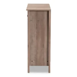 Derek Finished Wood 3 Door Shoe Cabinet Oak - Baxton Studio 10 Derek Finished Wood 3 Door Shoe Cabinet Oak - Baxton Studio -Outlet Baxton Studio Store GUEST 281aa127 bfe8 44bb a0e9 f3abecea0a52