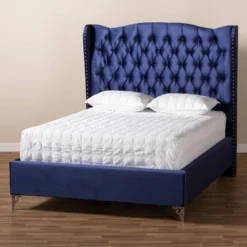Hanne Bed Navy Blue - Baxton Studio 14 Hanne Bed Navy Blue - Baxton Studio -Outlet Baxton Studio Store GUEST 28f43907 d09a 4992 a040 75f46e8347a1