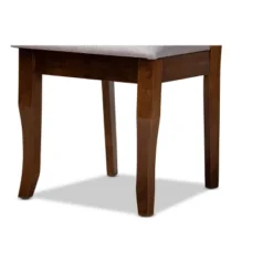 Set Of 4 Mael Fabric Upholstered Wood Dining Chairs Gray/Walnut - Baxton Studio -Outlet Baxton Studio Store GUEST 29a172ce 4a94 4add b117 23f65e713a9b