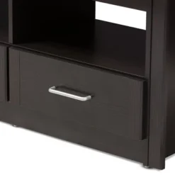 Ryleigh Modern And Contemporary Finished TV Stand For TVs Up To 60" Dark Brown - Baxton Studio -Outlet Baxton Studio Store GUEST 29fa687b b511 40fe a732 36a46d8db86e