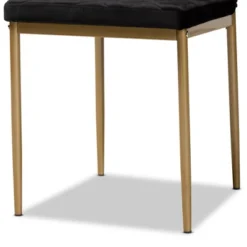 4pc Blaise Velvet Fabric Upholstered And Metal Dining Chair Set - Baxton Studio -Outlet Baxton Studio Store GUEST 2b917c7b a6b9 489d 9e7e 9662ecc880a9