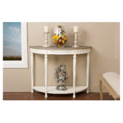 Vologne Traditional Wood French Console Table White - Baxton Studio -Outlet Baxton Studio Store GUEST 2cc6ba72 2c52 4eca b0d9 6b3ac06002a5