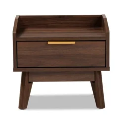 Lena Walnut Finished Wood Nightstand Brown - Baxton Studio -Outlet Baxton Studio Store GUEST 2d2de6c7 de3f 4713 9813 1b46122a9487