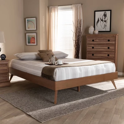 Lissette Wood Platform Bed Frame - Baxton Studio 3 Lissette Wood Platform Bed Frame - Baxton Studio - Image 3