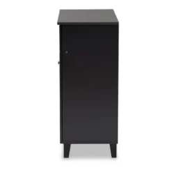 Shelf Wood Shoe Storage Cabinet With Drawer Coolidge Finished Dark Gray - Baxton Studio -Outlet Baxton Studio Store GUEST 2e3cf180 5cee 4cc5 9c17 cfcd02d8b8fc