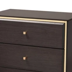 Cormac Wood And Metal 5 Drawer Storage Chest - Baxton Studio -Outlet Baxton Studio Store GUEST 2e4057fd 26b2 4fad 87d3 dc1bdffcbf64
