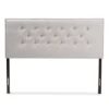 Windsor Modern And Contemporary Fabric Upholstered Headboard Beige - Baxton Studio