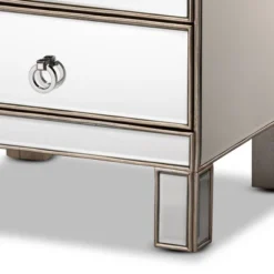 Ewan Mirrored 3 Drawer Nightstand Silver - Baxton Studio 11 Ewan Mirrored 3 Drawer Nightstand Silver - Baxton Studio -Outlet Baxton Studio Store GUEST 2fd8ea20 61a9 4b2d b753 9ccce8d744cc