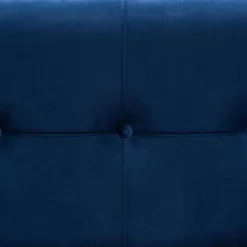 Parker Velvet Upholstered And Metal Storage Ottoman Blue/Gold - Baxton Studio -Outlet Baxton Studio Store GUEST 301965cf 43b2 4d79 86ca 526d17f198a7