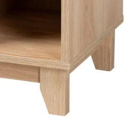 Elsbeth Wood And Natural Rattan 3 Door Sideboard Light Brown/Natural Brown - Baxton Studio -Outlet Baxton Studio Store GUEST 30b78bc1 689c 4444 a13a 10d57027d0c2