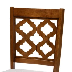 5pc Ramiro Wood Dining Set Gray/Walnut/Brown - Baxton Studio -Outlet Baxton Studio Store GUEST 30fda754 8c09 416f 9c78 b359434949d5