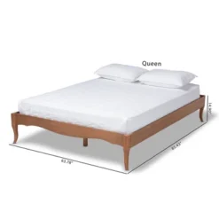 Marieke Wood Bed Frame Ash Walnut - Baxton Studio -Outlet Baxton Studio Store GUEST 318341fb 6510 4edf 8ab6 058683192dd1