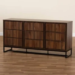 Neil Wood And Metal Dining Room Buffet Brown/Black - Baxton Studio -Outlet Baxton Studio Store GUEST 3254eb30 bd68 4b24 a0b5 da357c17949f