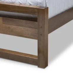 King Torino Mid Century Modern Solid Wood Open Frame Style Platform Bed Brown - Baxton Studio 10 King Torino Mid Century Modern Solid Wood Open Frame Style Platform Bed Brown - Baxton Studio -Outlet Baxton Studio Store GUEST 326495c7 977f 4670 bfce d18bac855a1f