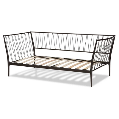 Twin Lysa Metal Daybed Black - Baxton Studio 2 Twin Lysa Metal Daybed Black - Baxton Studio - Image 2