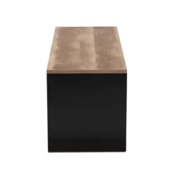 Connell Two-Tone Wood And Metal 2 Door TV Stand For TVs Up To 40" Natural Brown/Black - Baxton Studio -Outlet Baxton Studio Store GUEST 3280a710 0736 4337 84e8 6de44c9b269e