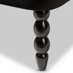 Flax Victorian Style Contemporary Velvet Fabric Upholstered 2 Seater Loveseat Black - Baxton Studio 15 Flax Victorian Style Contemporary Velvet Fabric Upholstered 2 Seater Loveseat Black - Baxton Studio -Outlet Baxton Studio Store GUEST 3294e5e4 b3ec 49f1 a79c 9201c61826bd