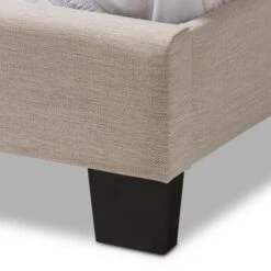 Twin Brookfield Modern And Contemporary Fabric Upholstered Bed Beige - Baxton Studio -Outlet Baxton Studio Store GUEST 32bd1731 80d0 4137 b639 af51df8ba707