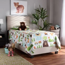 Ansa Upholstered Bed - Baxton Studio -Outlet Baxton Studio Store GUEST 34b5e8dd b0ac 482c 8a8c 3a88fb2c2c38