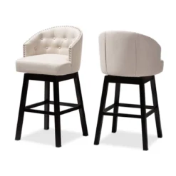 Set Of 2 Theron Swivel Barstools - Baxton Studio -Outlet Baxton Studio Store GUEST 35bbe736 c5fa 408a a3a9 2e8e6c8eb6a9