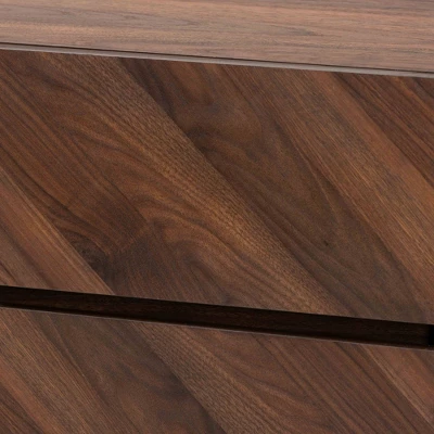 Hartman Wood Shoe Cabinet Walnut Brown - Baxton Studio 10 Hartman Wood Shoe Cabinet Walnut Brown - Baxton Studio - Image 10