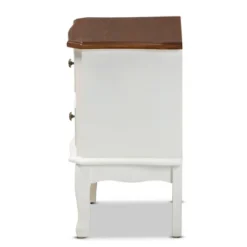 2 Drawer Darlene Wood Nightstand White/Cherry Brown - Baxton Studio 8 2 Drawer Darlene Wood Nightstand White/Cherry Brown - Baxton Studio -Outlet Baxton Studio Store GUEST 375c1744 324a 4d6f 811a d00ab6daadf4