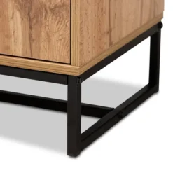 Reid Wood & Metal 3 Drawer Sideboard Buffet Oak/Black - Baxton Studio 13 Reid Wood & Metal 3 Drawer Sideboard Buffet Oak/Black - Baxton Studio -Outlet Baxton Studio Store GUEST 37ac7056 7cee 4872 afed 3f472f539d51