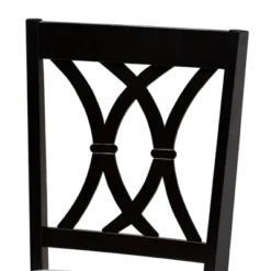 7pc Reneau Upholstered Wood Dining Set Sand Gray/Espresso - Baxton Studio -Outlet Baxton Studio Store GUEST 38f6d244 d92c 4e9b baf0 462560292828