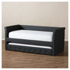 Twin Alena Modern And Contemporary Fabric Daybed With Trundle - Baxton Studio -Outlet Baxton Studio Store GUEST 3ae36e98 dbc1 49d4 81bc 02e2c680f01e