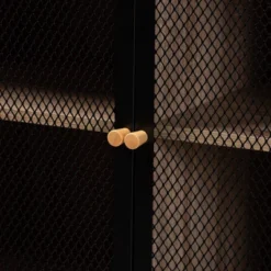 Asher Wood And Metal 2 Door Sideboard Dining Cabinet Natural Brown/Black - Baxton Studio -Outlet Baxton Studio Store GUEST 3bae5441 d8bd 4c11 b8a1 41b2ed2bd13a