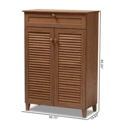 Shelf Wood Shoe Storage Cabinet With Drawer Coolidge Brown - Baxton Studio -Outlet Baxton Studio Store GUEST 3d7905af 1462 466a 87bb 7aff0aeb5de6