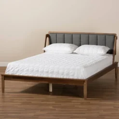 Helsa Mid-Century Modern Platform Bed Walnut/Brown/Gray - Baxton Studio 14 Helsa Mid-Century Modern Platform Bed Walnut/Brown/Gray - Baxton Studio -Outlet Baxton Studio Store GUEST 3ec33bfa fcc3 40b7 849a 2615dcabb91e