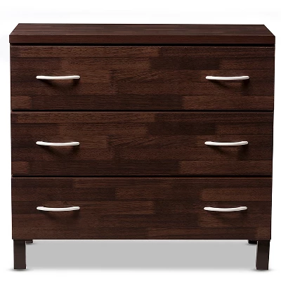 Mayson Modern And Contemporary Wood 3 Drawer Storage Chest Oak Brown Finish - Baxton Studio 1 Mayson Modern And Contemporary Wood 3 Drawer Storage Chest Oak Brown Finish - Baxton Studio