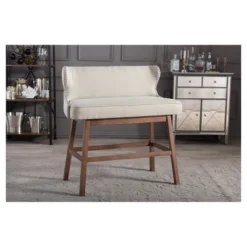 Gradisca Modern And Contemporary Fabric Button Tufted Upholstered Bar Bench Banquette - Baxton Studio -Outlet Baxton Studio Store GUEST 40bdde84 f53f 4e8b a5b9 9c9da3d09fa8