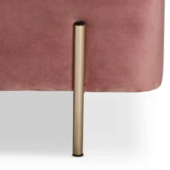 Rockwell Blush Velvet Metal Storage Bench Pink/Gold - Baxton Studio -Outlet Baxton Studio Store GUEST 41e05507 8e7d 4839 8363 bb0b44e5d4cb