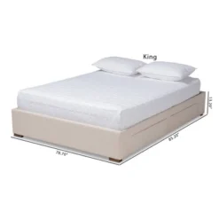 Leni Bed Frame - Baxton Studio -Outlet Baxton Studio Store GUEST 427035d2 b42f 4069 be44 57142f59a2ec