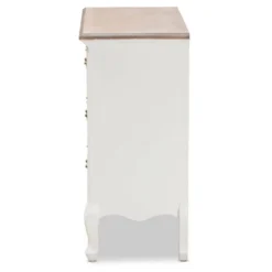 Amalie 4 Drawer Accent Dresser White/Oak - Baxton Studio -Outlet Baxton Studio Store GUEST 432ed71a a27a 46cf 9d8e 25df9377f95b