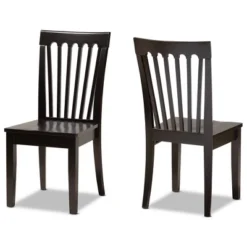 2pc Minette Wood Dining Chair Set - Baxton Studio -Outlet Baxton Studio Store GUEST 445864cd 5c7f 496d ad9e 3b070a14a13e