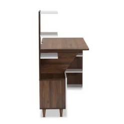 Tobias Two-Tone Wood Storage Computer Desk With Shelves Walnut - Baxton Studio 11 Tobias Two-Tone Wood Storage Computer Desk With Shelves Walnut - Baxton Studio -Outlet Baxton Studio Store GUEST 477bc311 fe51 4ede aac7 6ffa1c85000f