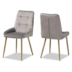 2pc Gavino Metal Dining Chair Set - Baxton Studio -Outlet Baxton Studio Store GUEST 47c84f9d dc69 4f97 be29 7982e3f8d265