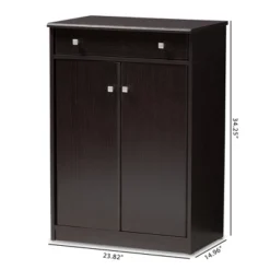Dariell Modern And Contemporary Finished Shoe Cabinet Dark Brown - Baxton Studio -Outlet Baxton Studio Store GUEST 485962d2 f2fa 42b9 921e 905c0645f1c9